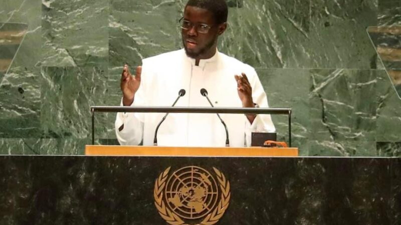 Le Président sénégalais Bassirou Diomye Faye à la tribune des Nations unies : « il est nécessaire de rompre avec toute tentative d’imposition de normes civilisationnelles unilatérales »