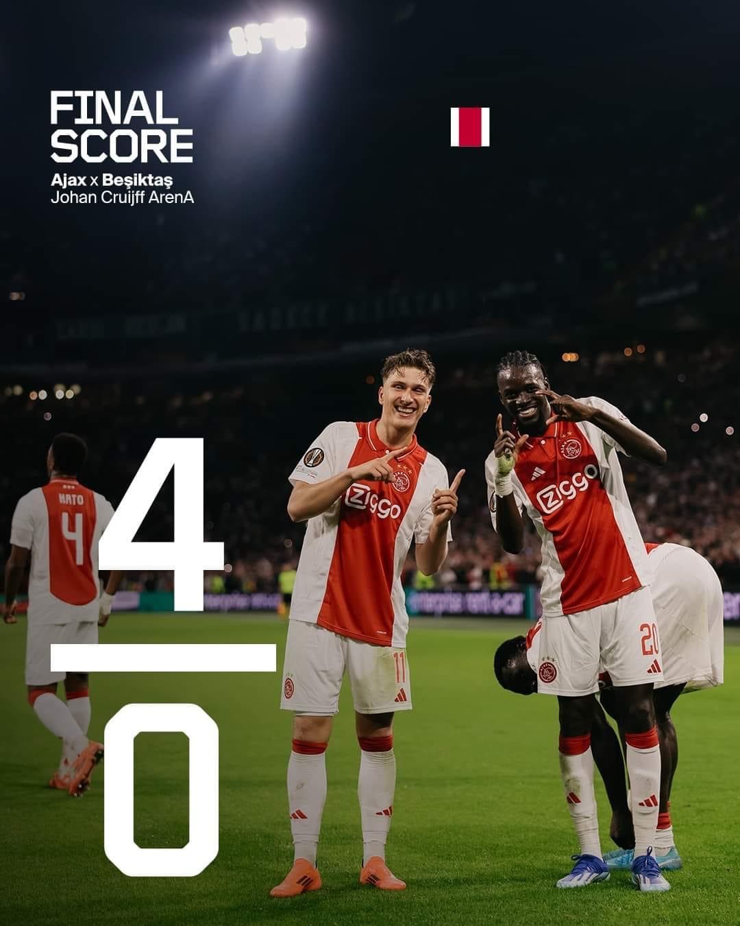 Ligue Europa: Bertrand Traoré brille lors de la large victoire de l’Ajax face à Besiktas (4-0)