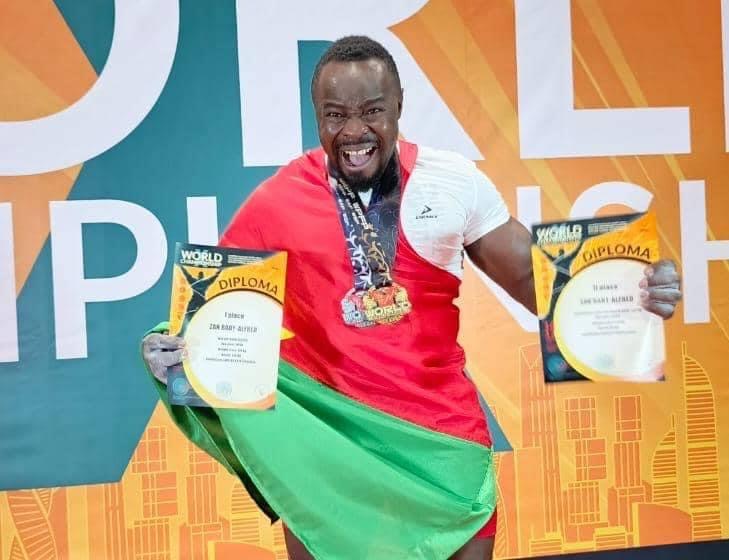 Championnat du Monde de Powerlifting à Moscou : le Burkinabé Zan Bady encore paré d&rsquo;or au Développé-couché (Benchpress)