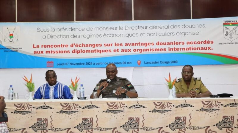 Renforcement du partenariat entre douanes et missions diplomatiques au  Burkina : Vers une application transparente et uniforme des avantages douaniers