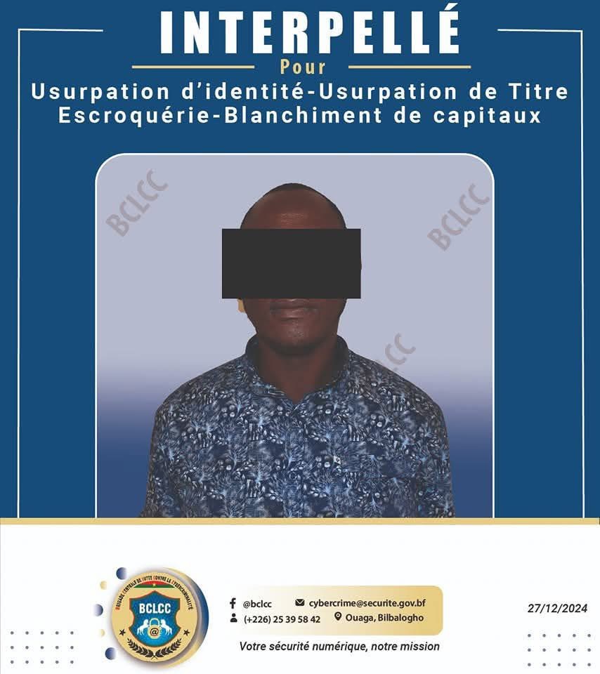 Burkina Faso : un faux douanier arrêté à Ouagadougou pour escroquerie et blanchiment