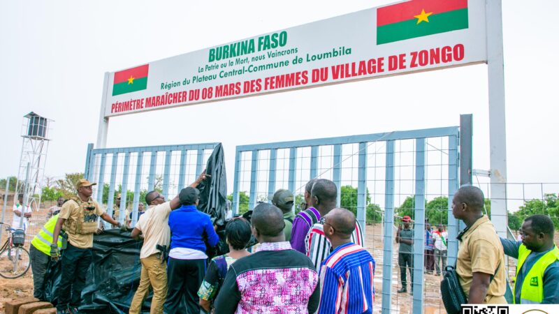Site maraîcher du 8-Mars des femmes du village de Zongo : la concrétisation d’une promesse du Chef de l’État