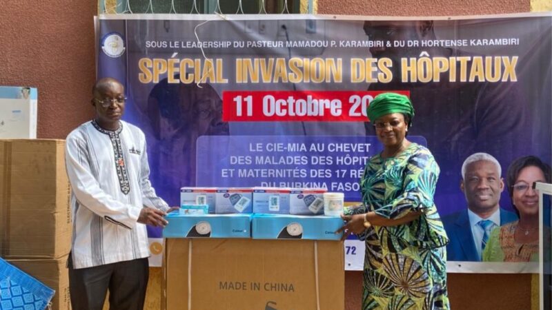 Prise en charge de malades au Burkina : Le CIE/MIA offre du matériel médical à 50 formations sanitaires dans 17 régions