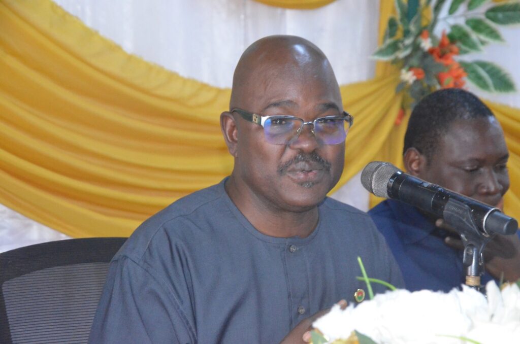 Émile Zabsonré, SG de l’Action humanitaire, exprimant son appréciation