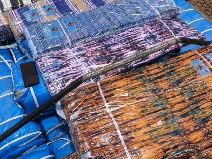 Produits textiles contrefaits: 31 200 pagnes contrefaits saisis, un coup dur porté aux trafiquants