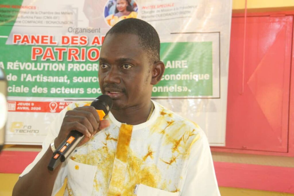 Sosthène Ouédraogo, porte-parole du Mouvement a appelé la prise en compte des artisans dans les prises de décision  
