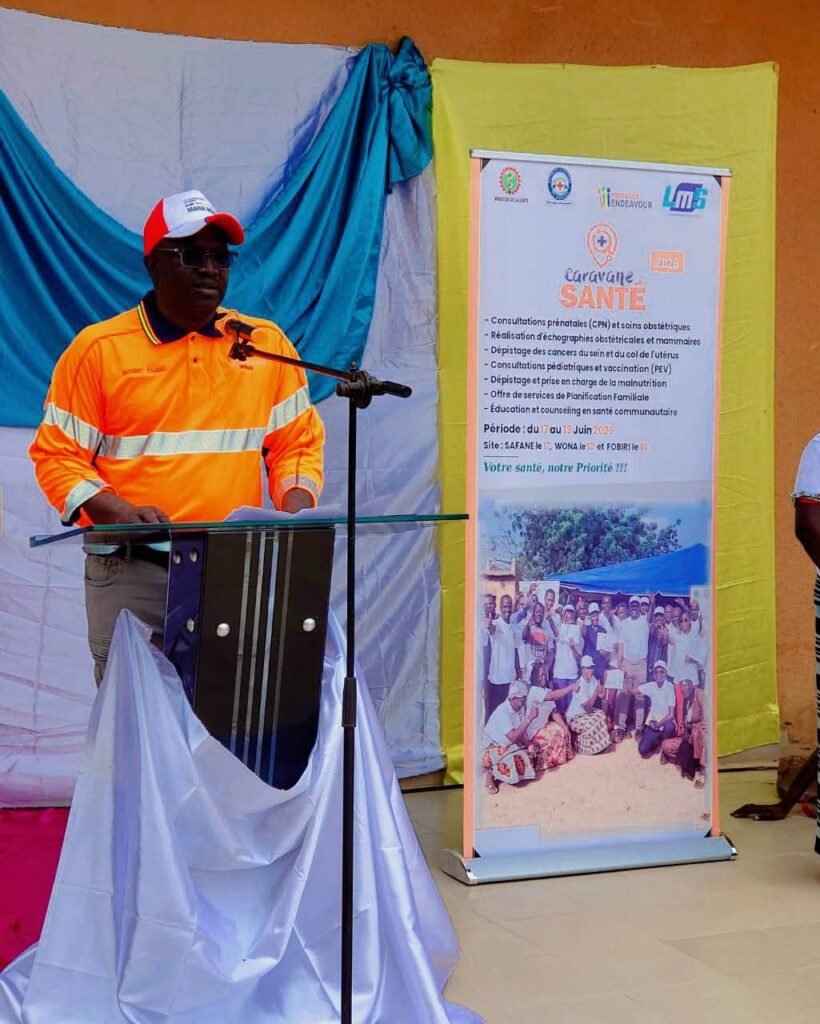 Bassory Traoré, directeur de la Social Performance de la mine de EDV Mana, représentant le directeur général