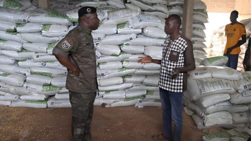Burkina Faso : plus de 300 tonnes d&rsquo;engrais de contrebande saisies à Léo