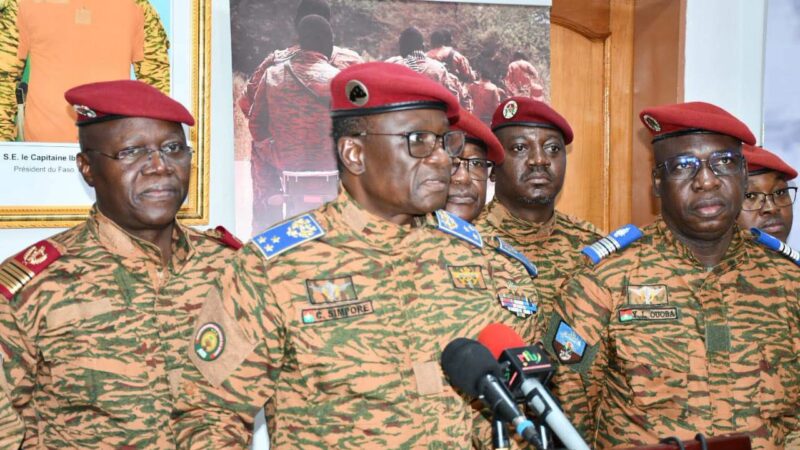 Défense| Burkina : le taux de sécurisation du territoire atteint 74,53 %, selon le ministre Célestin Simporé