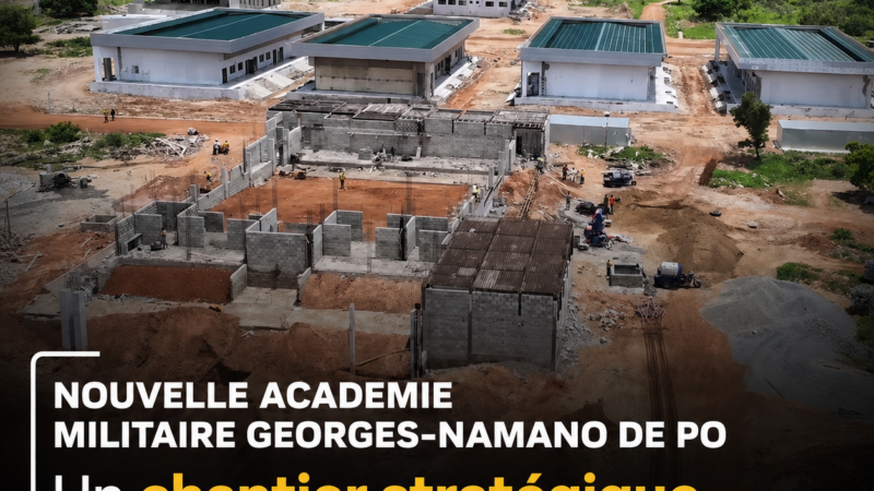 Nouvelle Académie militaire Georges Namano de Pô : un chantier stratégique pour bâtir l&rsquo;armée de demain